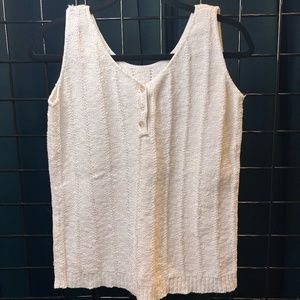 Knitted Button Up Tank
